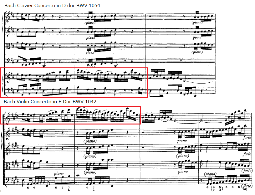 Bach Concerto for Violin vs Clavier
