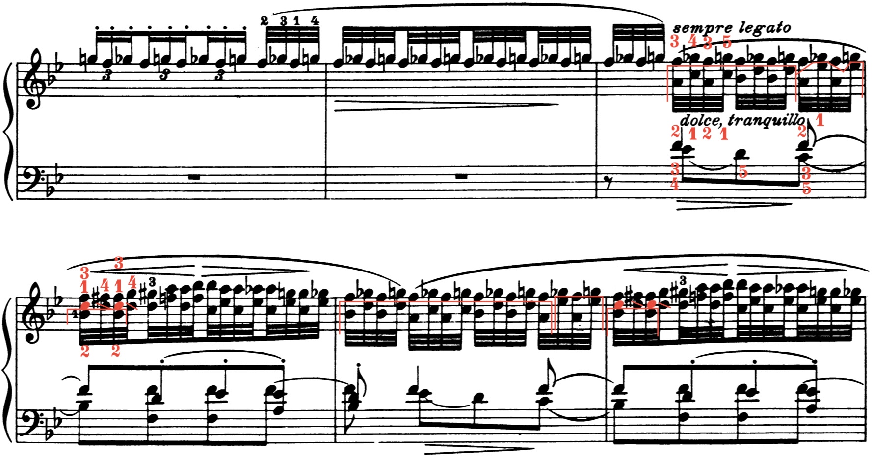 Fingering: Franz Liszt - Transcendental Etude No.5 